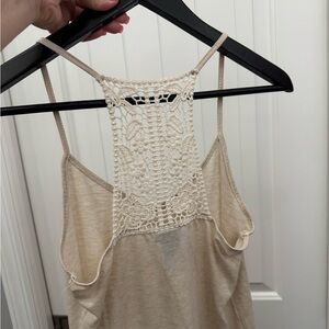 Rue21 Beige Lace Back Cami Top